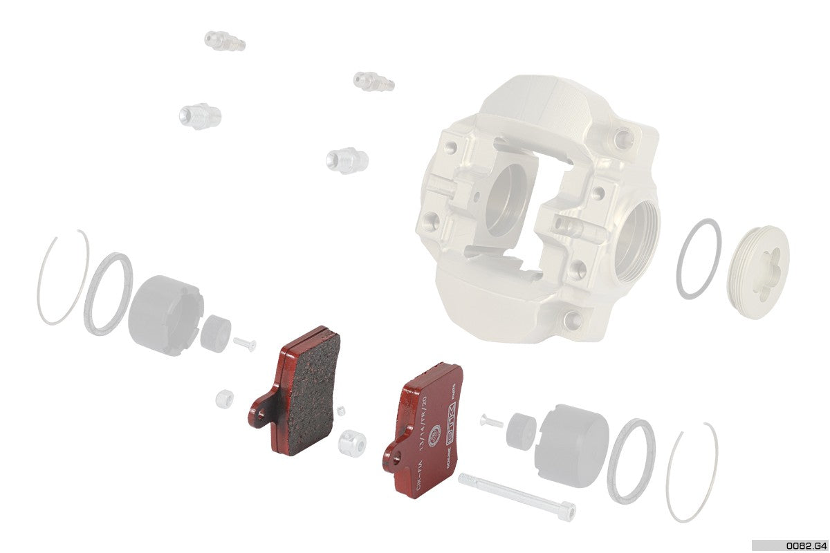 BSD rear brake caliper's pad