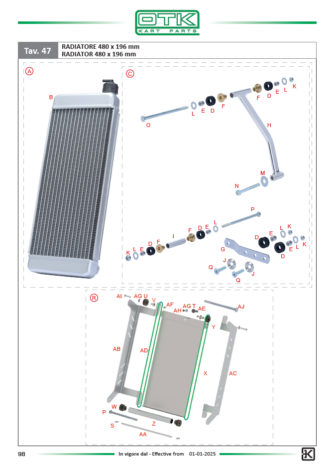 Spring for pad's pin