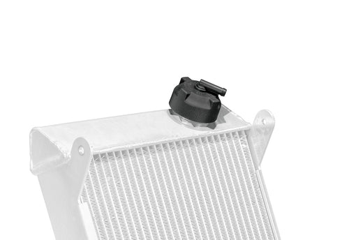 Radiator plug with hole