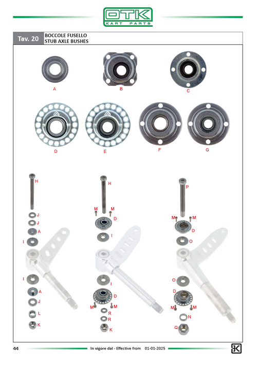 Stub axle spacer MSHL 8x24x3 mm
