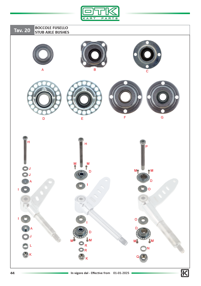 Drilled BST stub axle screw 8x90 mm