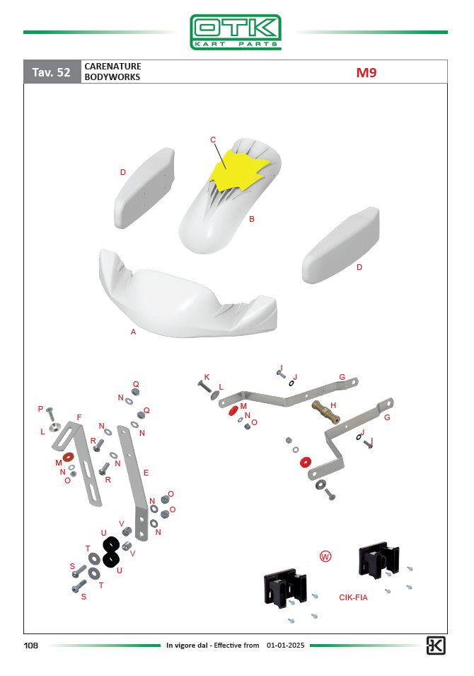 M10 front fairing with standard supports