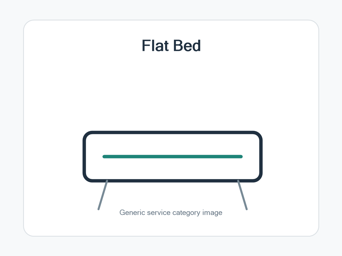 BLACK UNIVERSAL MILLED FLAT BED