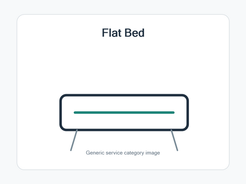 BLACK UNIVERSAL MILLED FLAT BED