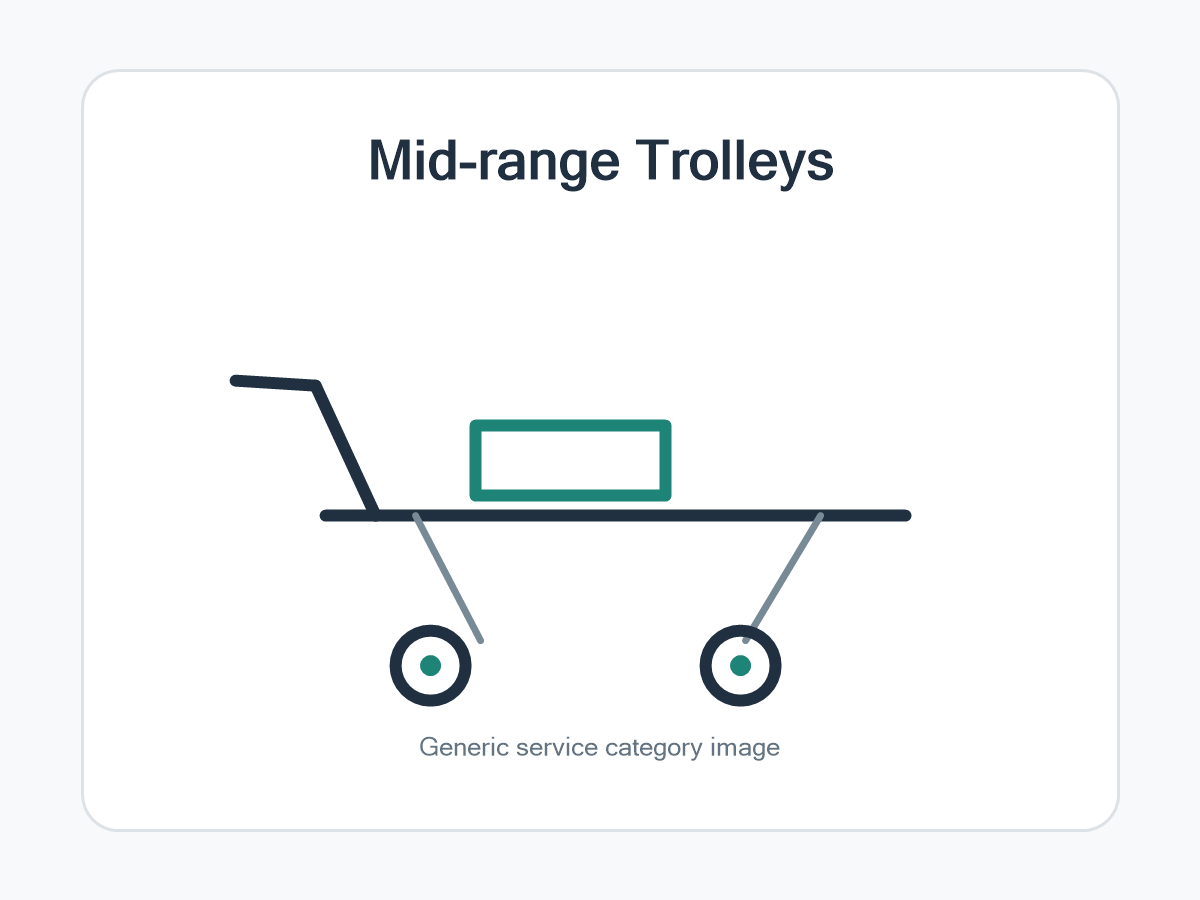 CHROMED TROLLEY WITH DOUBLE AND