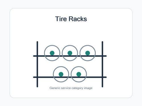 TROLLEY FOR 8 SETS OF TIRES WITH STACKABLE